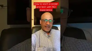 How to start a career and tech with no experience #shorts
