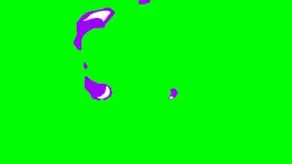 Purple Flame Green Screen #4 with Sound