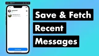 SwiftUI Firebase Chat 14: Save and Fetch Recent Messages