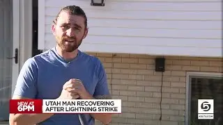 Utah man recovering after being struck by lightning
