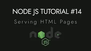 Node.js Crash Course Tutorial #14 - How to Serve HTML Page