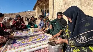 Baking Bread on Charcoal for Lunch _ Village lifestyle of Iran (2023)