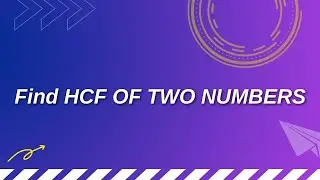 Write a C# Sharp program to find Highest Common Factor(HCF) of two numbers | Interview Questions
