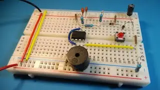 Doorbell circuit using 555 timer | Breadboard projects