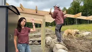 OverComing Hurdles Building the ROOF System for our OFF GRID FireWood Storage