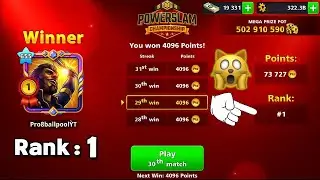 Powerslam Championship Rank 1 👊 All Matches Without Editing Pro 8 ball pool