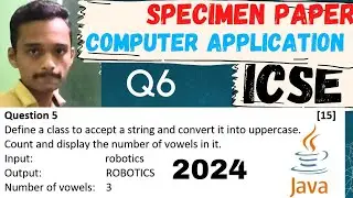 Define a class to accept string and convert into uppercase.Count and display number of vowels in it