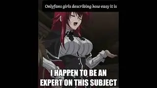 Onlyfans girls describing how easy it is  #voiceacting #anime #meme  #short
