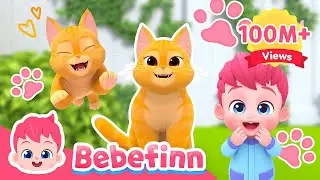 The Cat Song 😻 I'm A Ginger Cat Boo! Meow | EP73 | Bebefinn Sing Along2 | Nursery Rhymes For Kids