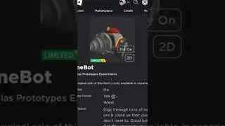 ( Limited UGC Item ) How to get MINEBOT ROBLOX ( 2023 ) DeanOfficial YT