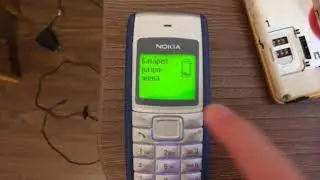 Nokia 1110 - Батарея разряжена + зарядите батарею / Battery low + Battery empty