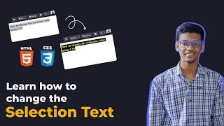 Change Text Selection Color CSS | How to change the color of Text Selection | CSS Tips - DoCoNation