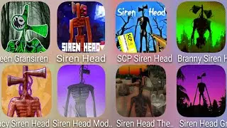 Siren Head Branny,SCP Siren Head,Siren Head Craft,Green Gransiren,Stacy Siren Head,Siren Evil Ghost