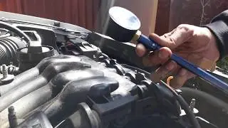 Замер компрессии в цилиндрах двигателя АКЛ 1.6. Volkswagen.