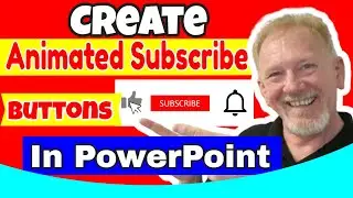 How To Create An Animated Subscribe Button In PowerPoint // 