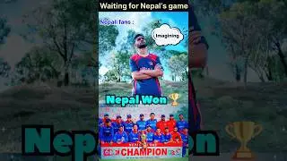 A day in life of Nepal Cricket fans ❤️🏆|| 