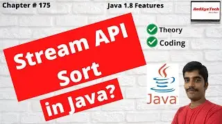 # 175 Java stream sort | Java 8 Stream - How to Sort a List using lambda | Stream |java 8|RedSysTech