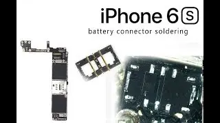 iPhone 6s Battery Connector Soldering Tutorial Repair Battery ways