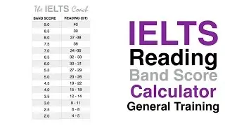 IELTS Reading Band Score Calculator GT