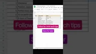 Translate to English using Google Sheets