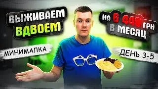 ВЫЖИВАЕМ ВДВОЕМ МЕСЯЦ НА МИНИМАЛКУ В УКРАИНЕ 6440 ГРН ДЕНЬ 3-5