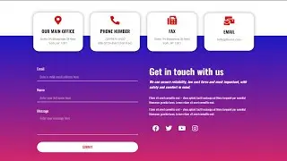 CONTACT PAGE design using ELEMENTOR FLEXBOX CONTAINERS | Wordpress Tutorial