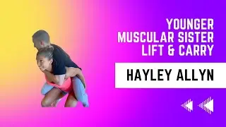 Younger Muscles Sister Lifts Older Weaker Brother And Squats Him | Lift And Carry