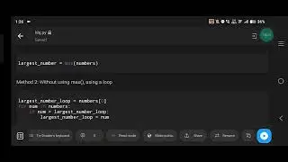 Python Program to Find the Largest Number in a List