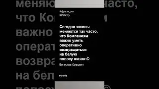 Фразы на работу в 2023 году | Белая и Чёрная полоса жизни Компании | Вячеслав Орешкин #мысли #фразы