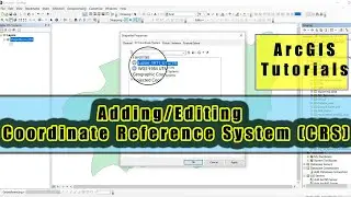 How to edit and add Coordinate Reference System in shapefile || with blank CRS. || ArcGIS Tutorials