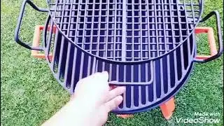 чаша для огня с решеткой гриль