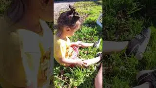 enjoying the nice weather with the kiddos.