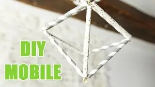 Fabriquez votre mobile design à partir de pailles en papier - DIY avec youMAKEfashion