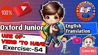 exercise 54 | junior english translation | Exercise 54 how to translate hindi to english\ Aatish Sir