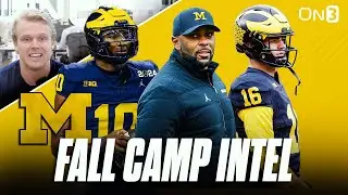 INTEL From Michigan Wolverines Fall Camp | QB Battle, ELITE Defense, Sherrone Moore Entering Year 1