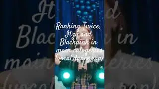 Ranking Twice, Itzy and Blackpink in different categories