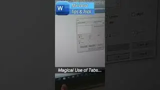 🔥Use of Tabs & Leader in ms-word 