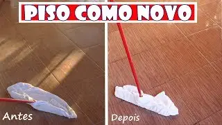 LIMPO E SEM MANCHAS! PISO BRILHANDO COMO NOVO GASTANDO MENOS DE R$3,00   Fran Adorno
