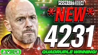 *NEW* MUST USE 4231 FM24 Tactic! | Quadruple WON! | Best FM24 Tactics