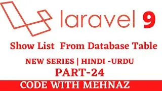 Show List from Database Table in Laravel -9 in Hindi