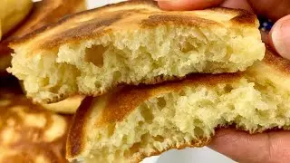 СЕКРЕТНАЯ ФИШКА как сделать  оладьи на Кефире Пышными как ПУХ. Время поесть.