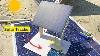 DIY Solar Tracker | How to Make a Solar tracking system using arduino,