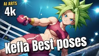 Kefla  Best poses at the gym: powerful beautiful arts in 4k