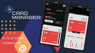 Card Manager ui in flutter with source code. #design inspired by matt wojtas