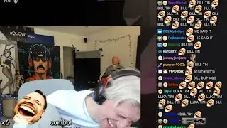 xQc cant stop laughing for whole video after makes Bill Tin jokes W/ Pokelawls, Jesse and Gigi