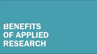 Benefits of Applied Research (Daryoush Mortazavi)