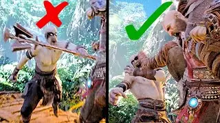God of War Ragnarok All Failed & Passed Quick Time Events For Kratos Saves Freyr Chase Scene