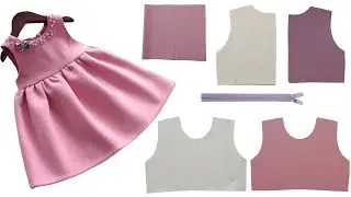 How to sew a girl's dress with the zipper in the back