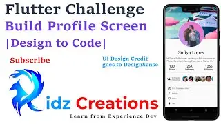 🔴 Flutter Profile Screen Challenge ||Flutter Series🔴||Design to Code||My Skills || My Passion