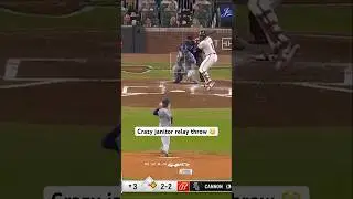 This relay throw 🤯 